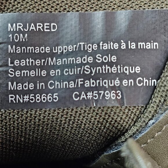 Abound Mr Jared Designer High Top Sneaker Shoe Trainer Olive Black Men's Size 10 - Picture 12 of 12